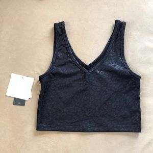 NWT Beyond Yoga Black Leopard Top